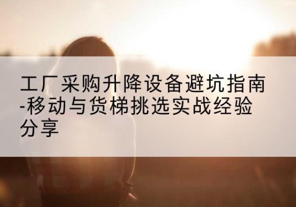 北戴河移动式升降机怎么选-工厂采购升降设备避坑指南-移动与货梯挑选实战经验分享